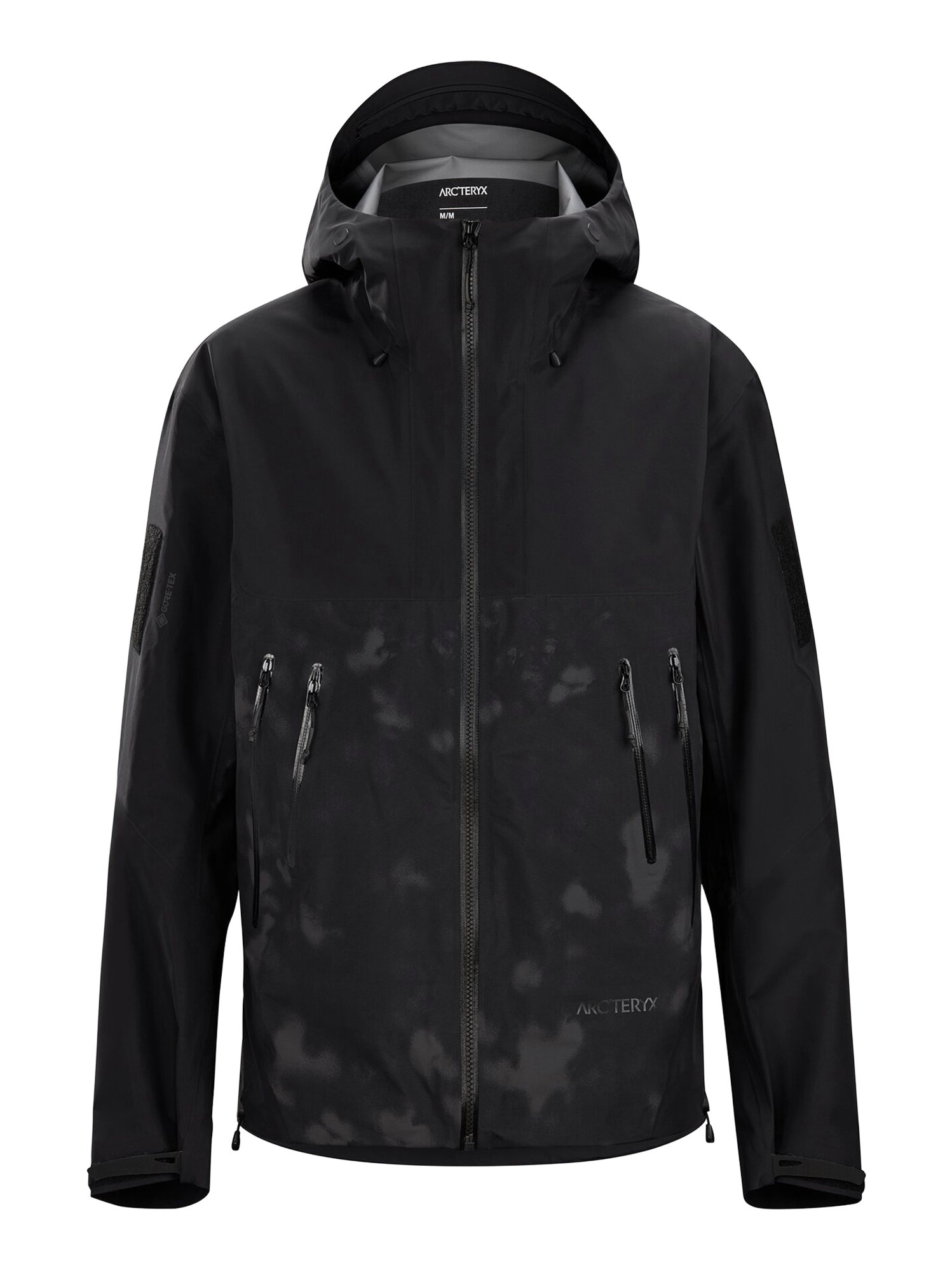 Arc'Teryx System_A Stonle Komorebi Printed Gore-Tex Hardshell Jacket in Black Basalt